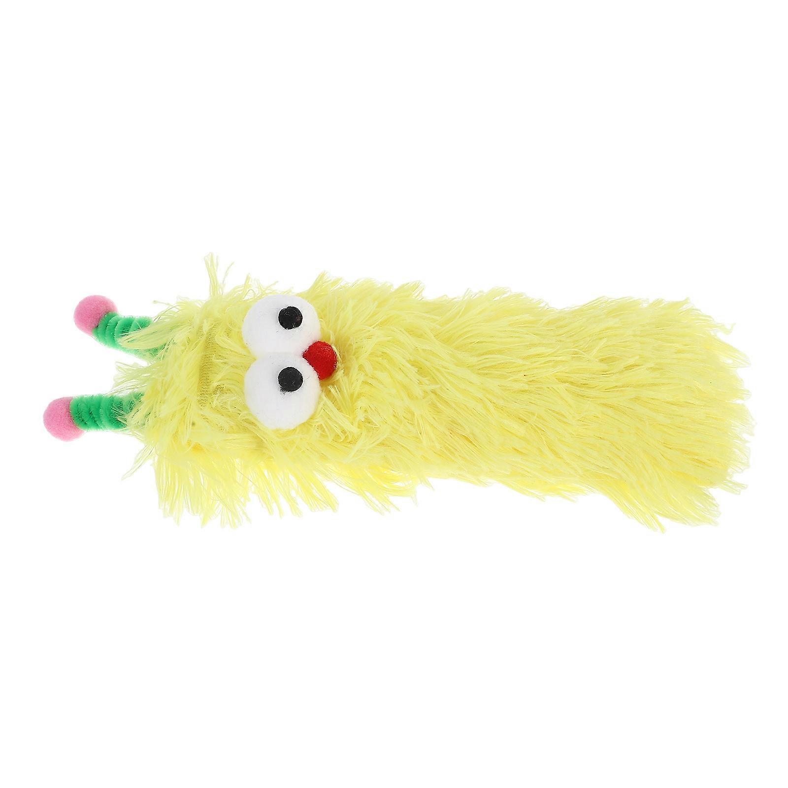 Indoor Cat Entertainment Catnip Pillow Toy Caterpillar Shape Promotes Healthy Exercise 1Pack