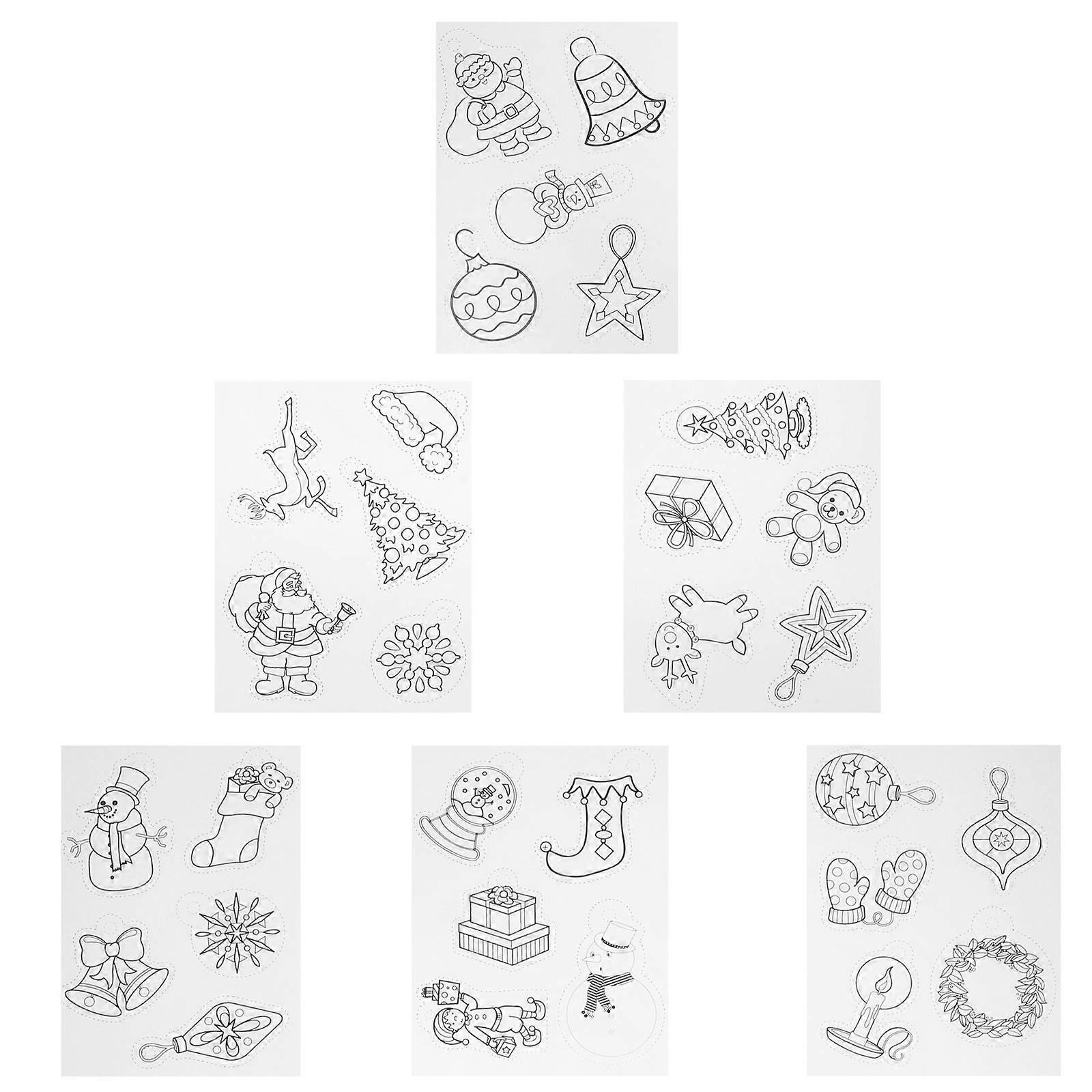 Christmas Heat Shrink Sheets Set for DIY Crafts – Ideal for Creative Art Classes, Handicraft Workshops, and Family Fun Activities