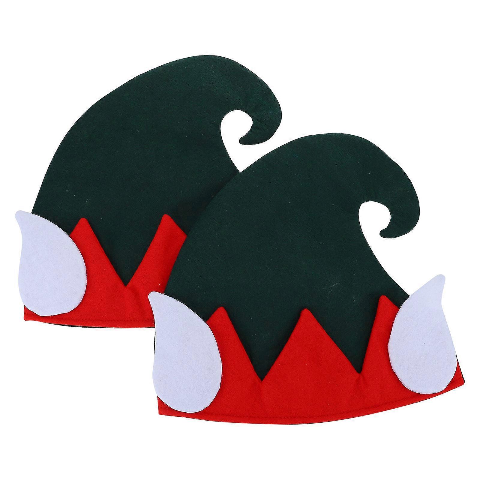 Adorable Christmas Props 2Pack Classic Costume Hats For Children And Adults In Assorted Color To Create Festive Atmosphere