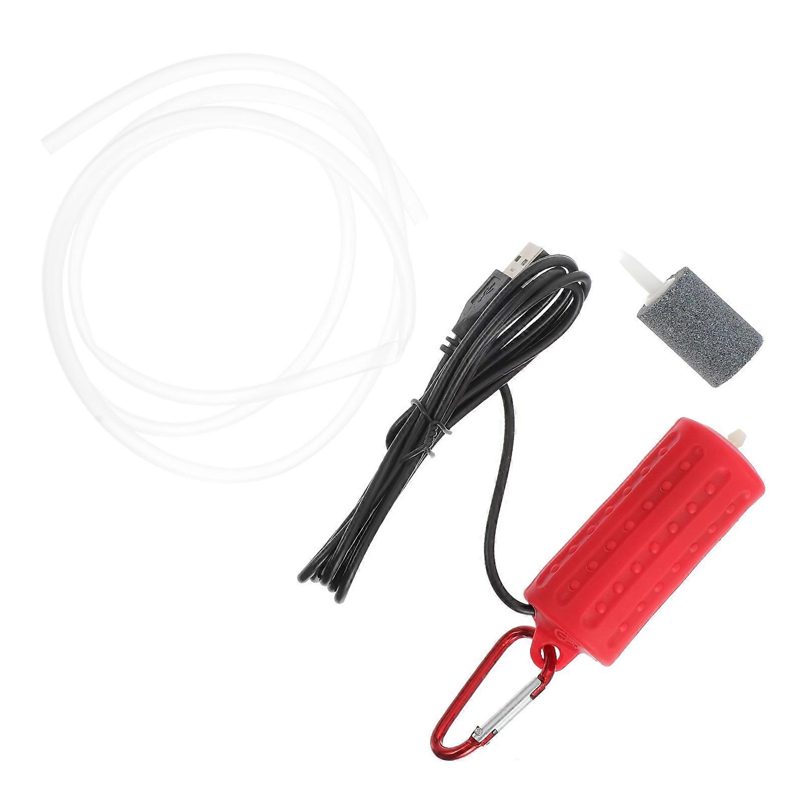 Silent Aquarium Air Pump Provide Oxygen Silicone Material Household 3.1X8.5Cm 1Set
