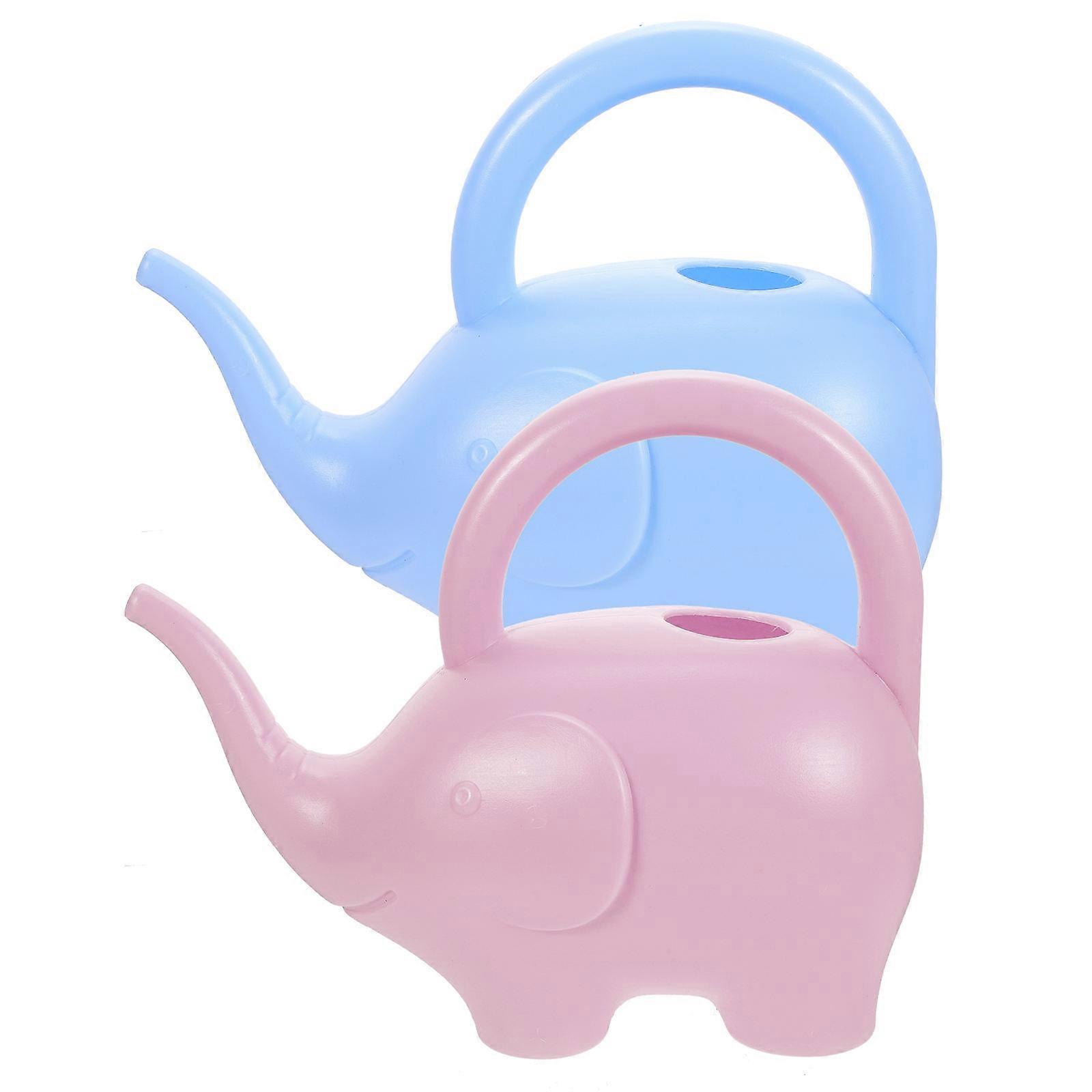 Cute Animal Watering Can for Home in Assorted Color Made of Plastic 2 Pcs