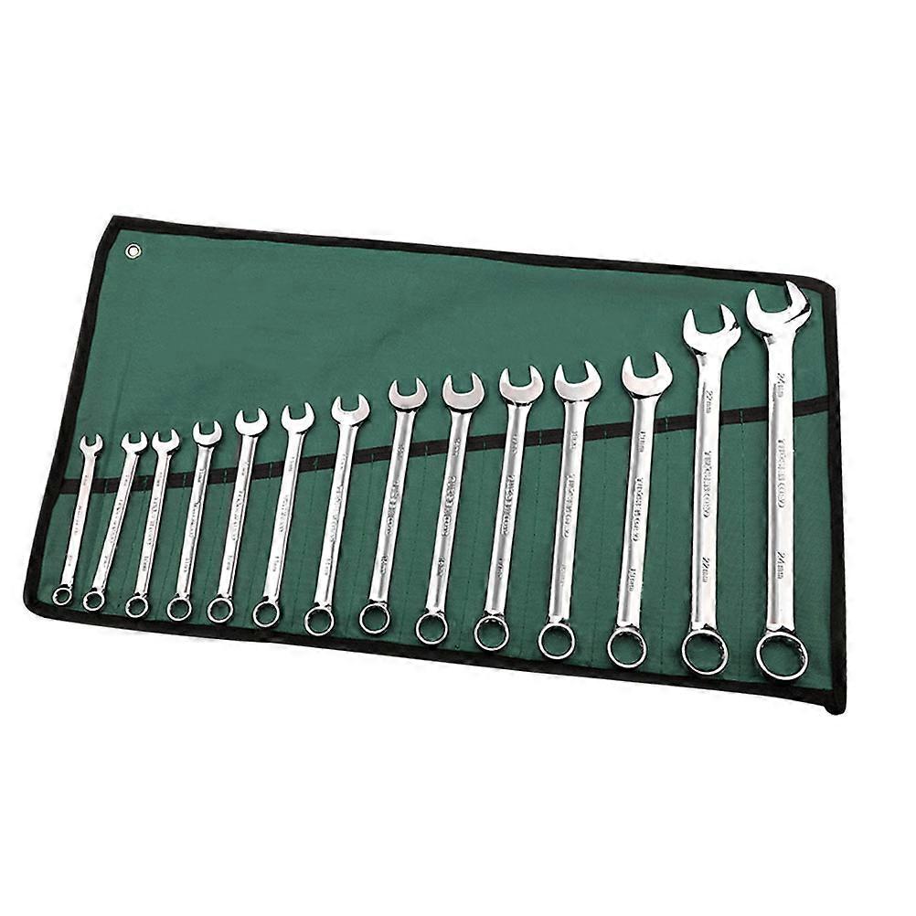 Adjustable Wrench Set 14pcs, Multifunctional Steel Repair Tools with Compact Storage Bag, Durable Ratchet Gear for Efficient Use
