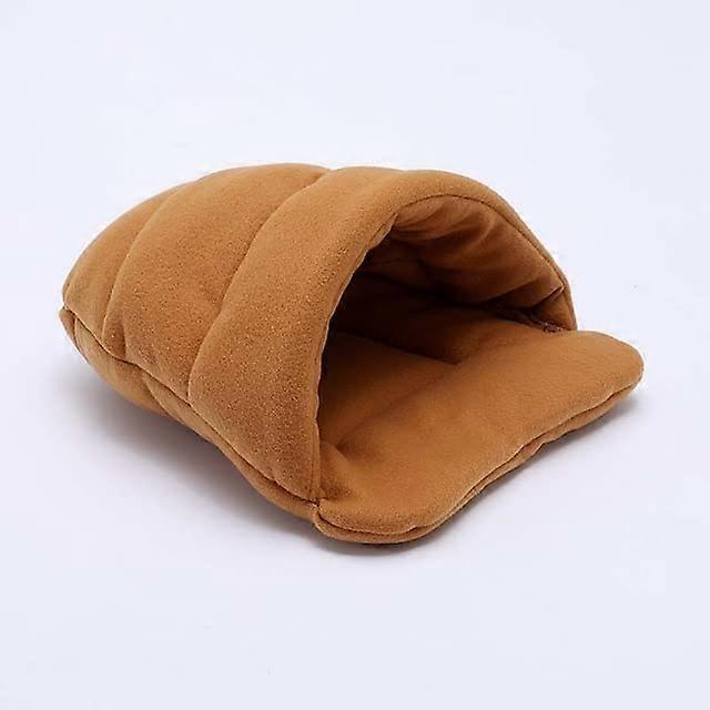 Dog Bed Half-Closed Anti-Pilling Pet Cushion for Puppies and Kittens, Polar Fleece Mat for Crate, Size and Color Options