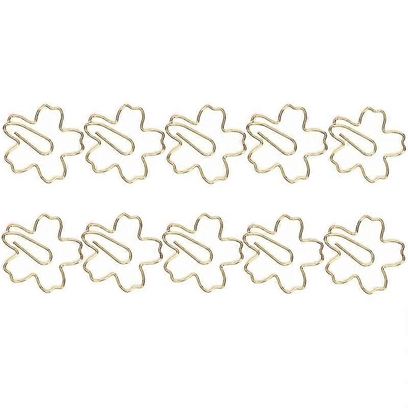 Metal Special-shaped Paper Clips File Classification And Storage Paper Clips 10pcs /Box Sakura