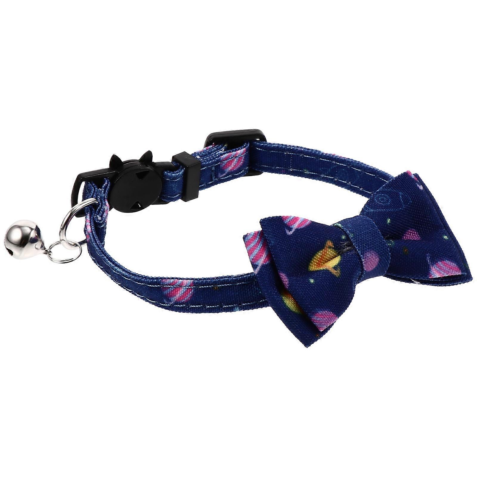 Lightweight Cat Bowtie Collar with Bell, Detachable Neck Decor for Kittens, Durable & Comfortable Pet Accessory for Parties and Festivals