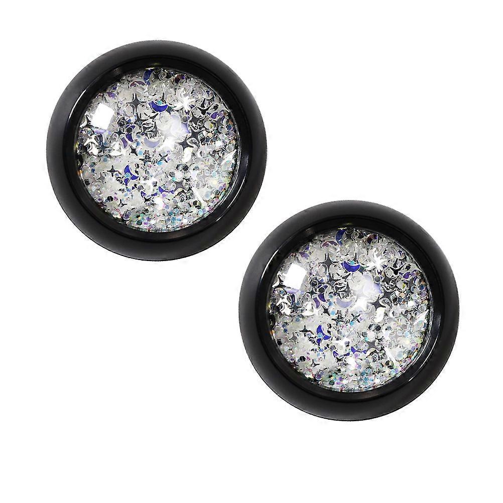 Star Charms 2 Sets Of Shiny DIY Sequins Manicure Paillettes Ornaments For DIY Enthusiasts 4*4cm Glitter Effect