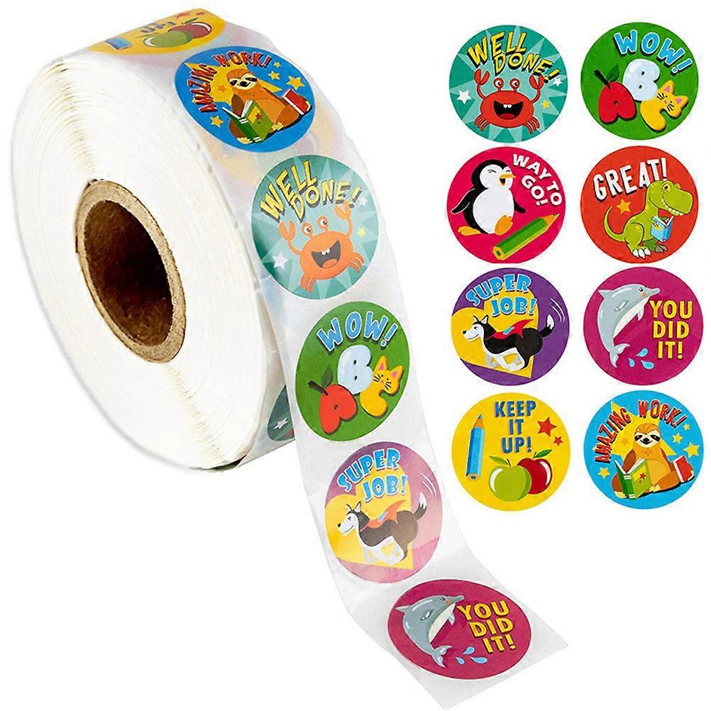 Cute Cartoon Stickers 500Pcs Adhesive Labels For Kids Designed With Wild Animals Ideal For Notebooks And Festive Themed Activities