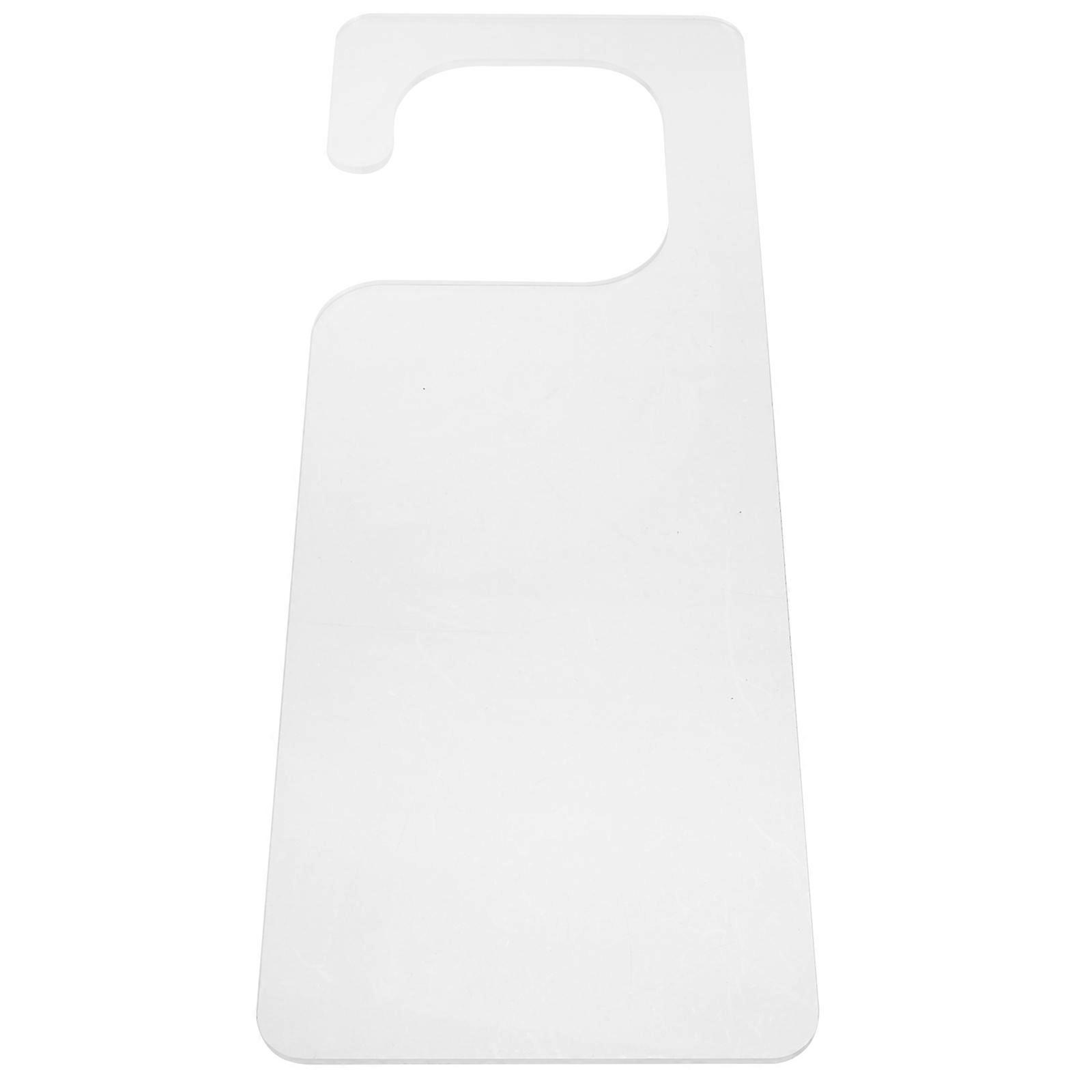 Acrylic Nail Art Display Board with Hooks for Nail Supplies Transparent Sturdy and 7.5 x 11.5 inches