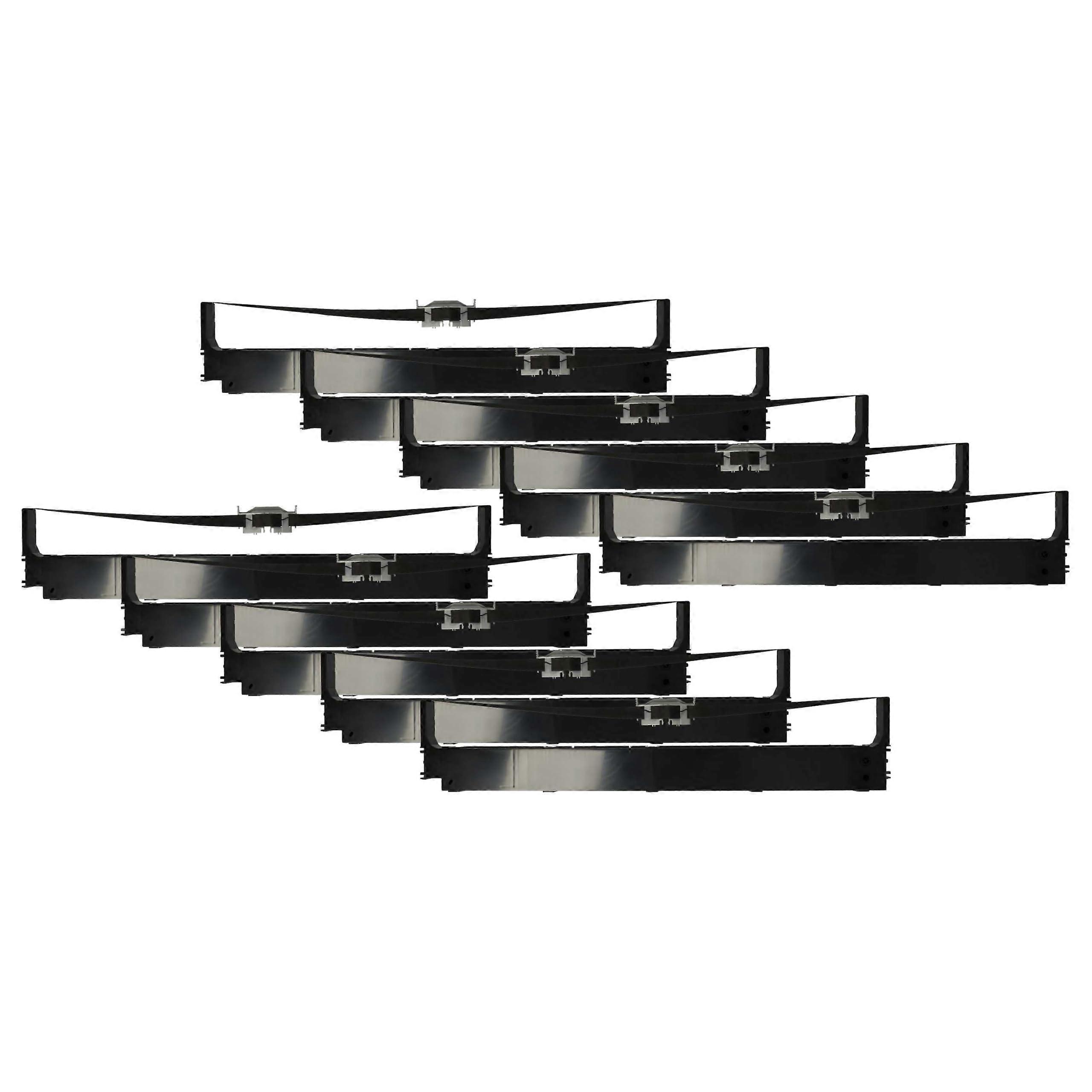 10 x Ink Ribbon Label Tape Compatible with OKI Microline ML5621, ML5721, ML5761, ML5791 Dot Matrix Printer, Receipt Printer Black