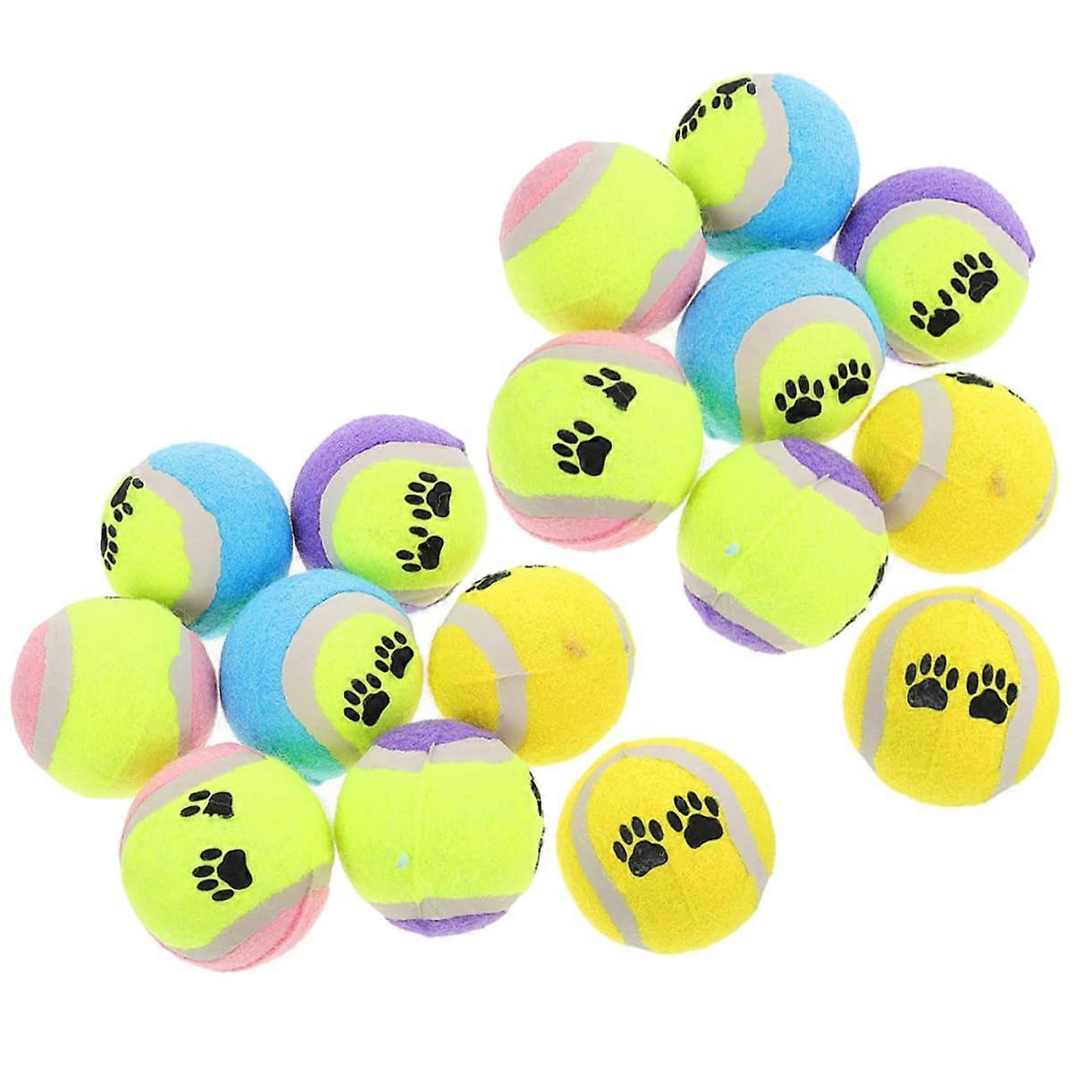 Indestructible Balls 16-Piece Set For Small Interactive Training Balls With Colorful Design And Random Colors