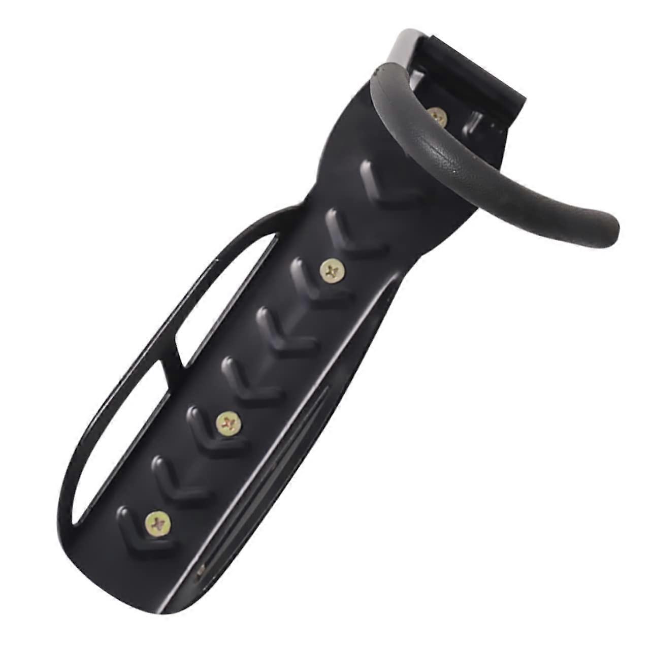 Wall mount for scooters and bicycles, sturdy wall hook for spacesaving storage in black, loadbearing capacity for garage and storage room.