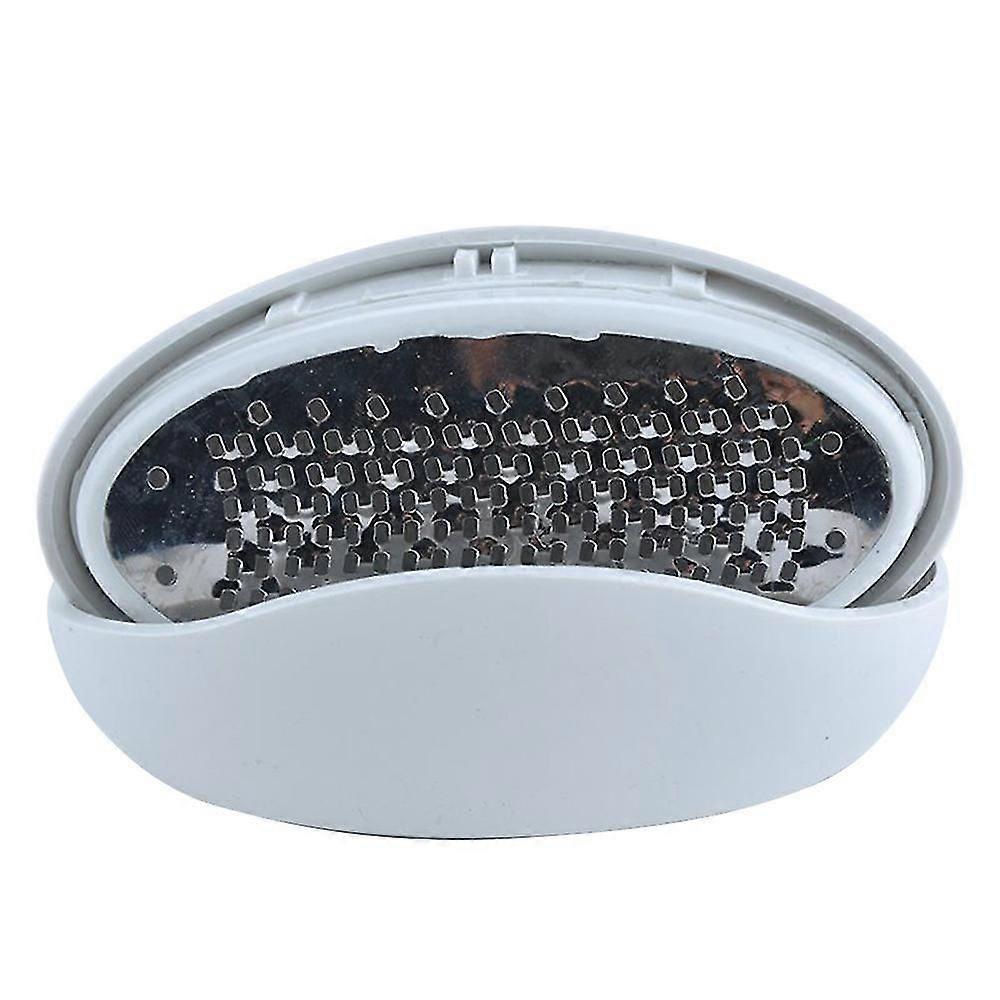 Callus Remover - Egg-Shaped Pedicure Foot File (White, 1pc)