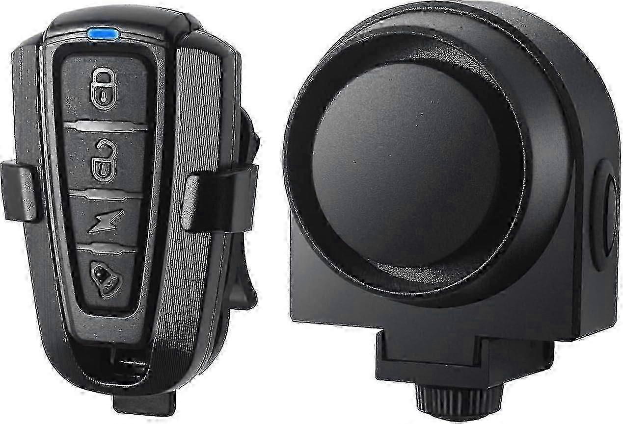 Anti-tyverialarm, trådløs fjernkontroll smart alarm, vanntett vibrasjon smart alarm, egnet for sykler