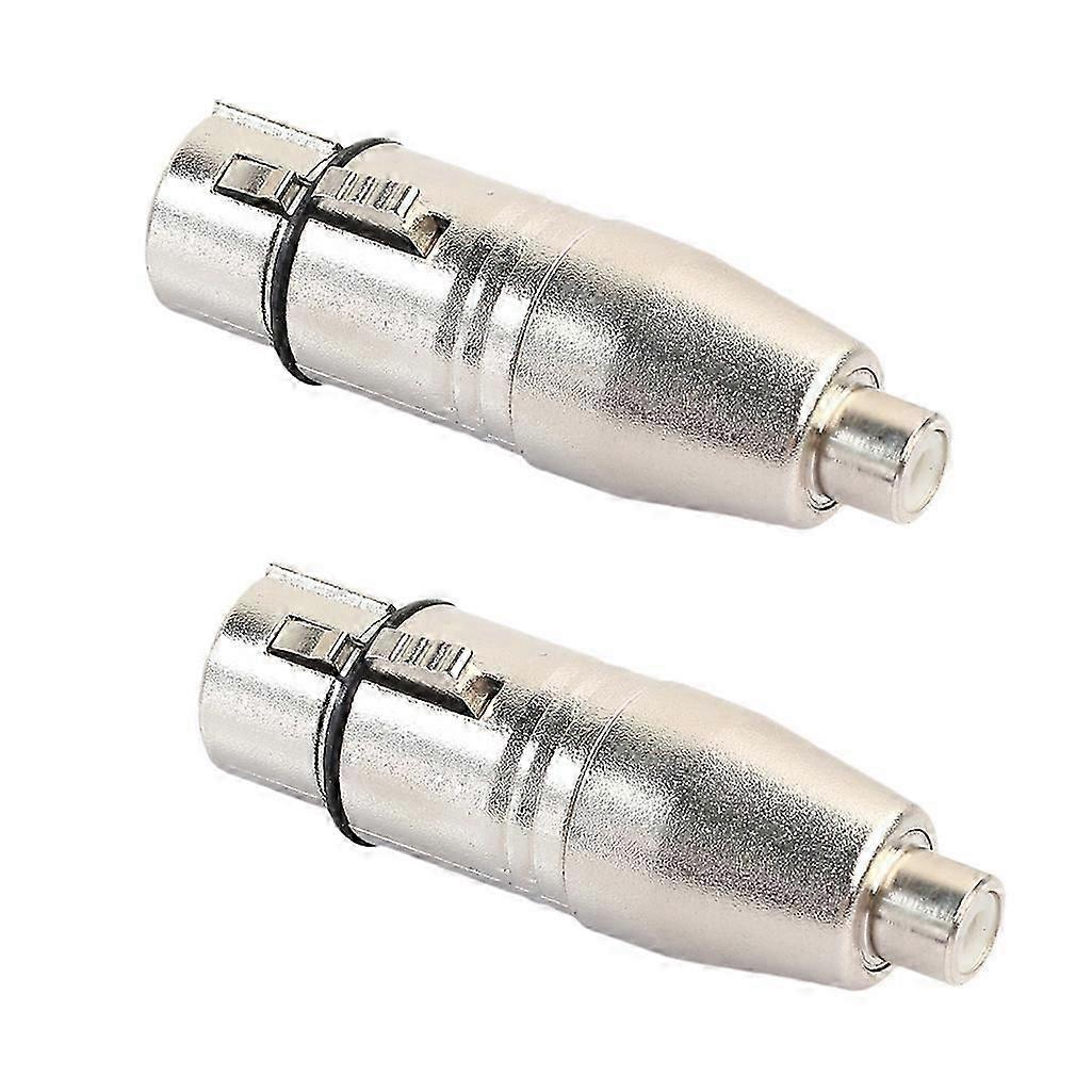 2Pcs XLR female RCA female adapter for audio interface