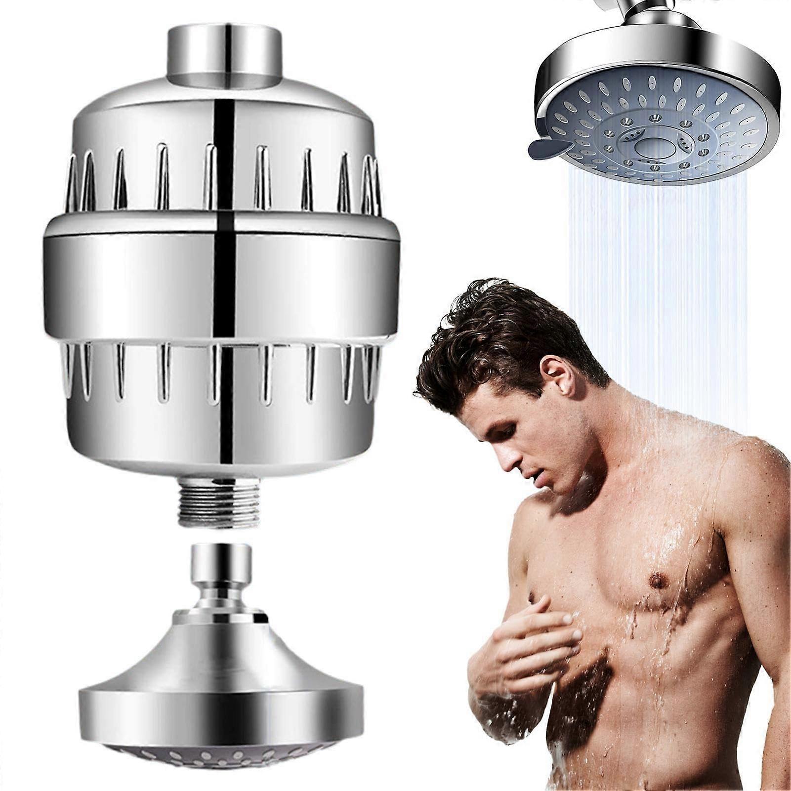 Soft Water Shower Head - High Pressure Filtered Shower Head with High Output Softener for Enhanced Bathing Experience