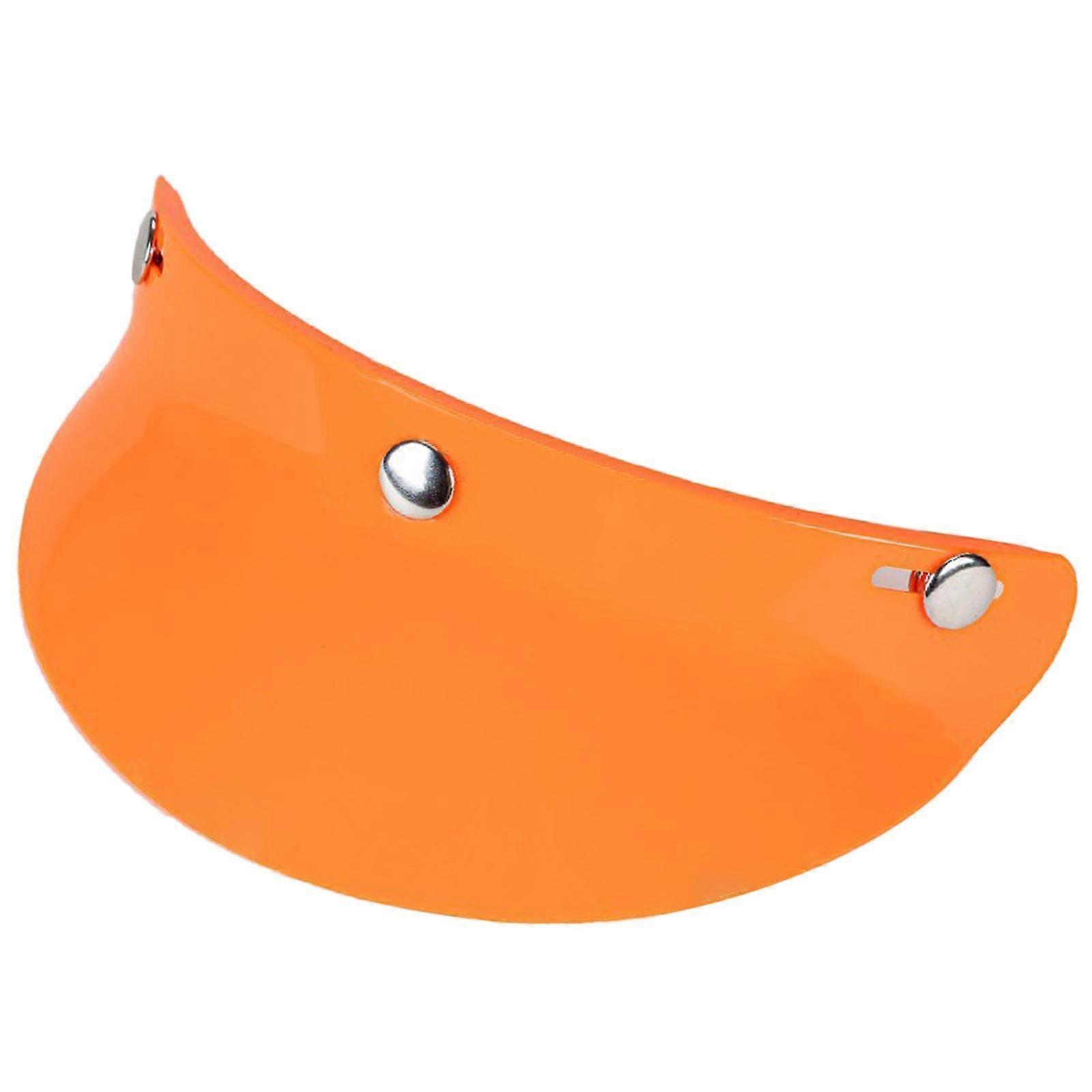 Vintage Jet Helmet Visor One Size Fits Most Open-Face Or Vintage Helmets, Radiation Protection, Orange