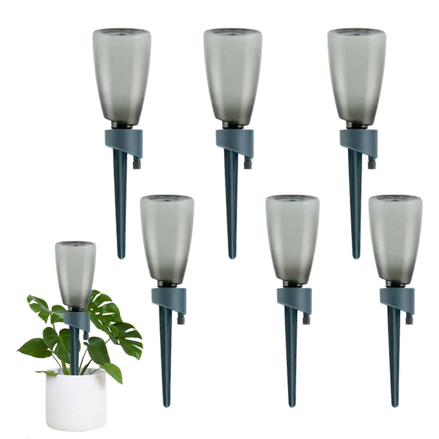 Self Watering Spikes For Plants, 6 Sets With 500ml Bottle, Automatic Plant Watering, Drip Irrigation, Indoor Or Outdoor