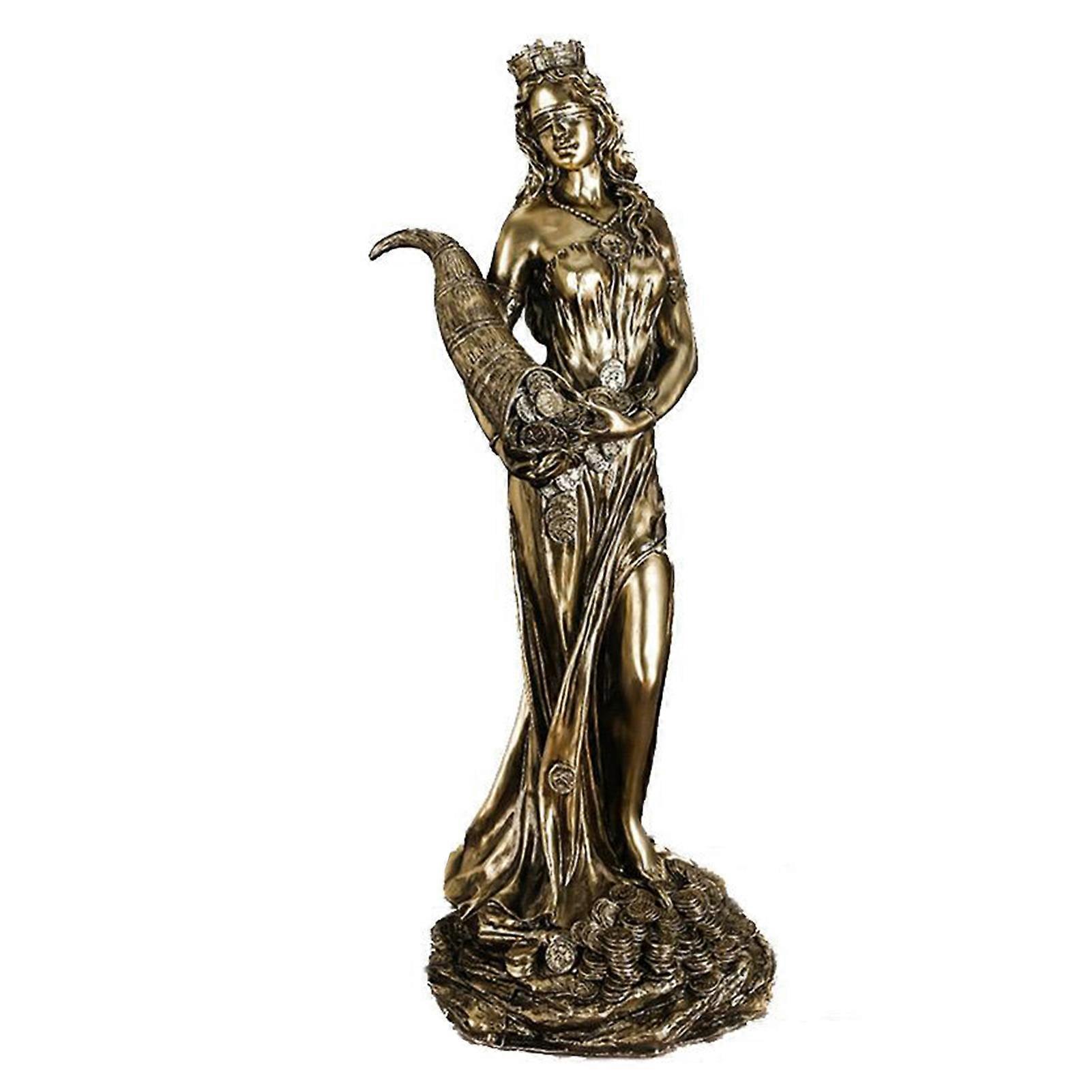 Fortuna-Statue Ancient Greek Goddess Of Fortunes Vintage Luck Sculpture Luck Decorations For Home