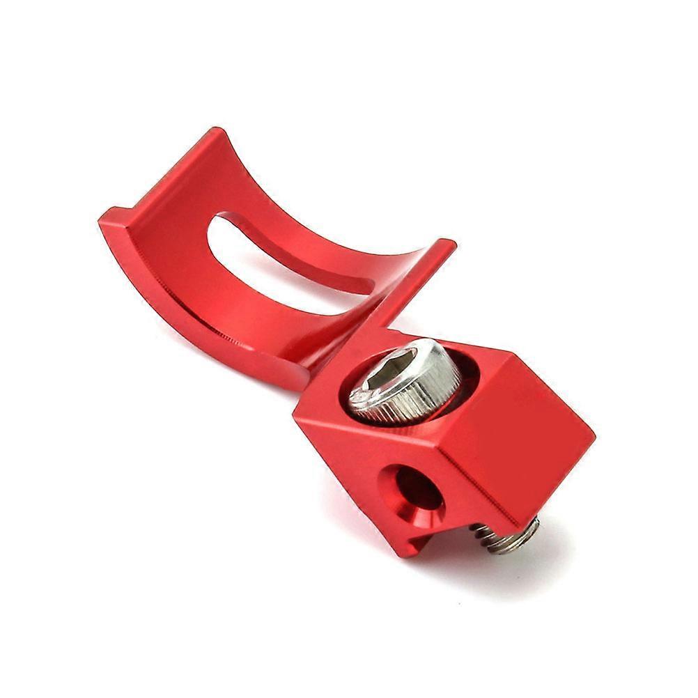 Bike Derailleur Hanger Front Clamp Ring for Mountain Bike Cycling Aluminum Alloy Red with Anodized Surface Treatment 1Set