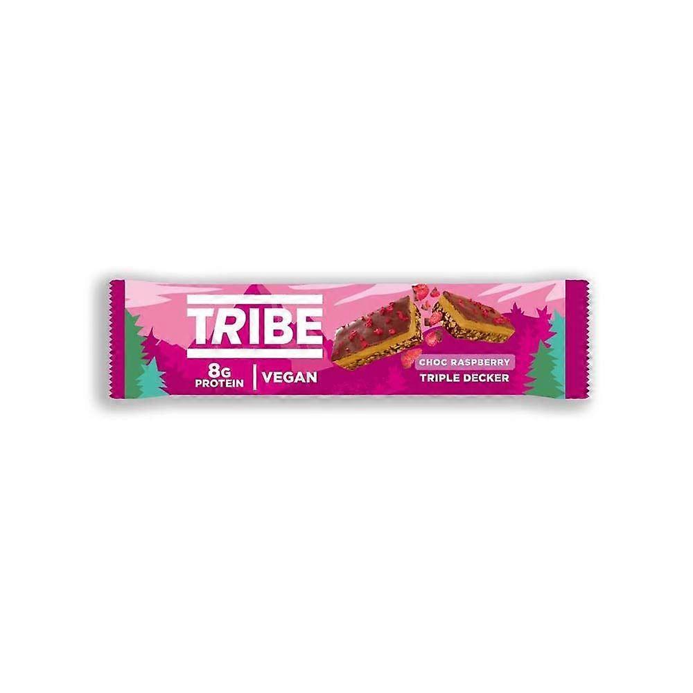 Tribe Triple Decker Chocolate Raspberry Plant Protein Bar 40g - 3 Pack