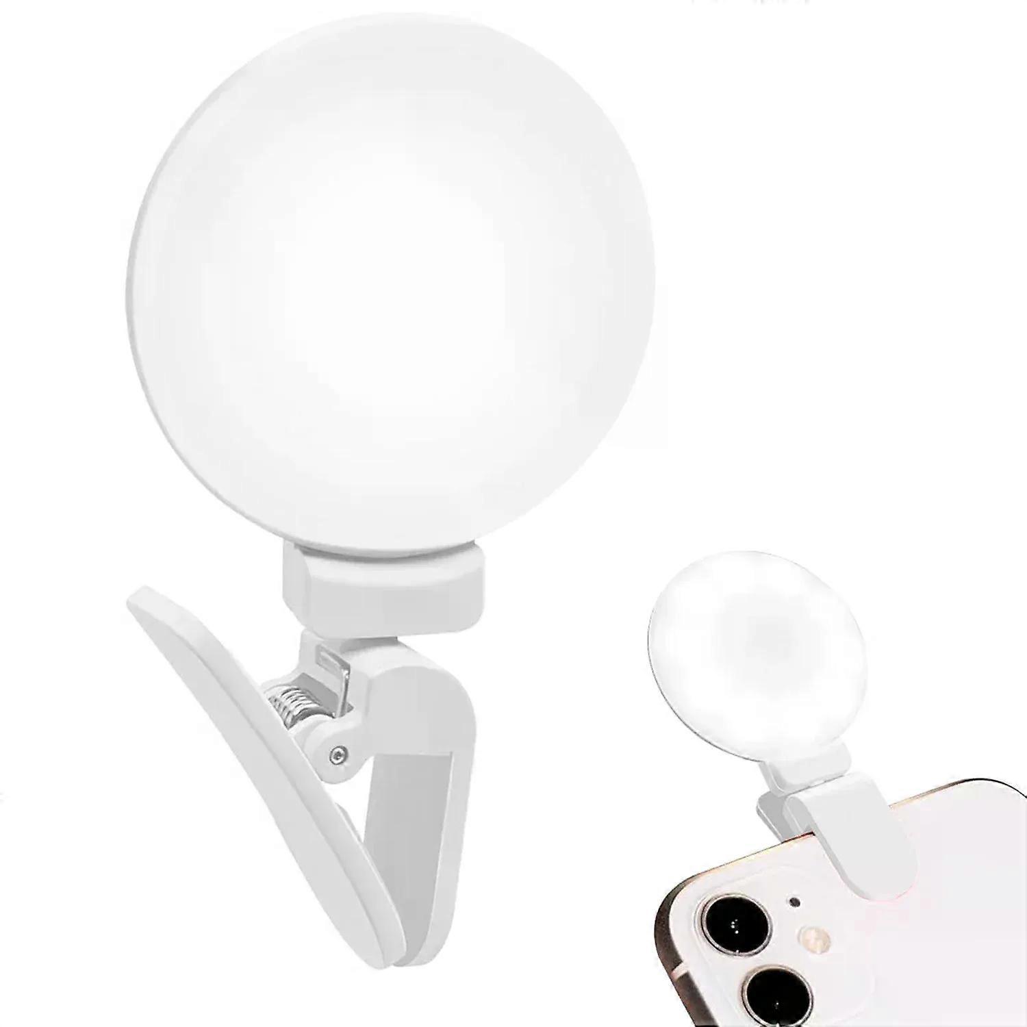 New Universal Mobile Phone Beauty Fill Light External LED Flash Mini Small Q Phone Selfie Fill Light Live Video Light