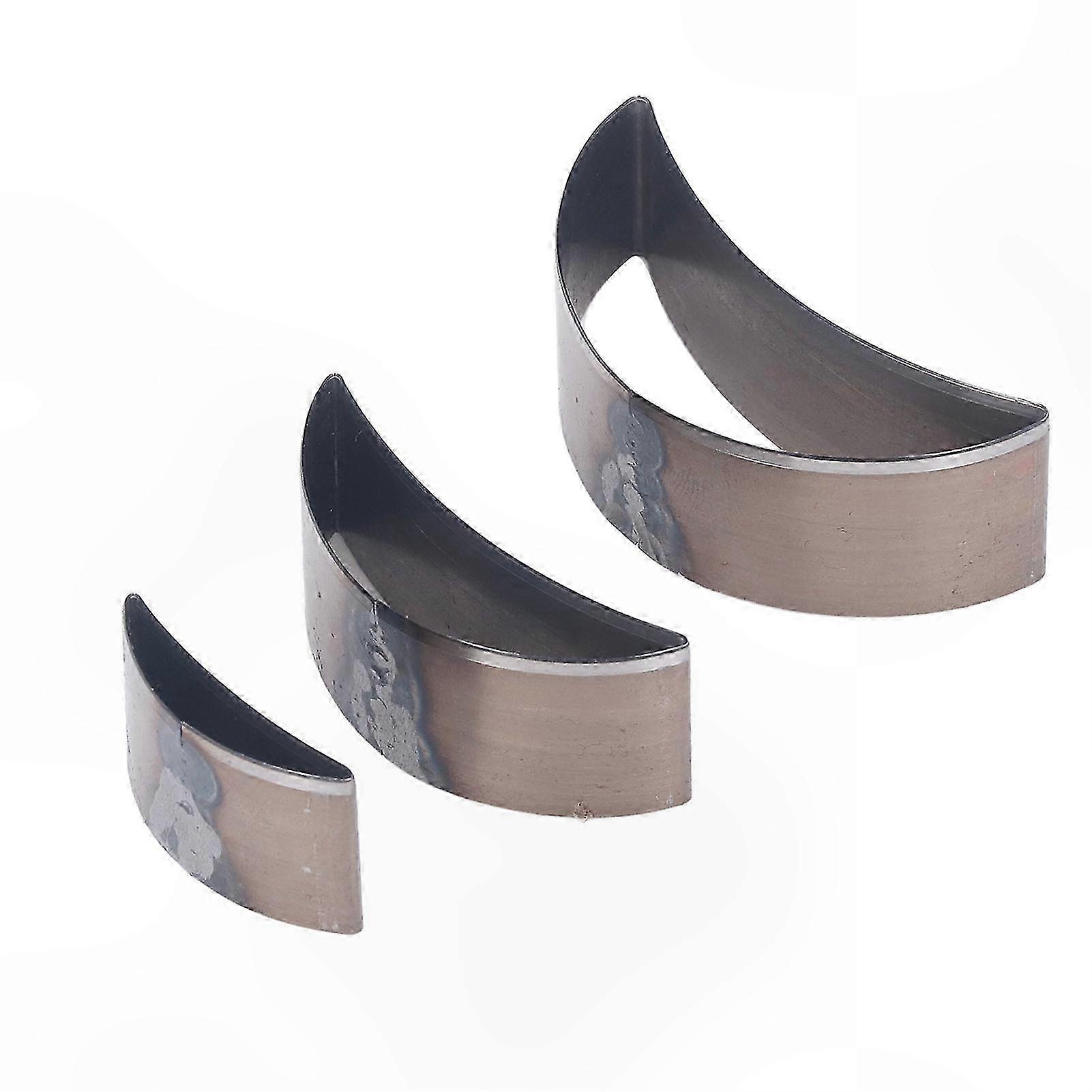 Crescent-Shaped Hollow Punch Set for Fabric, Clay, and Leather Stamping