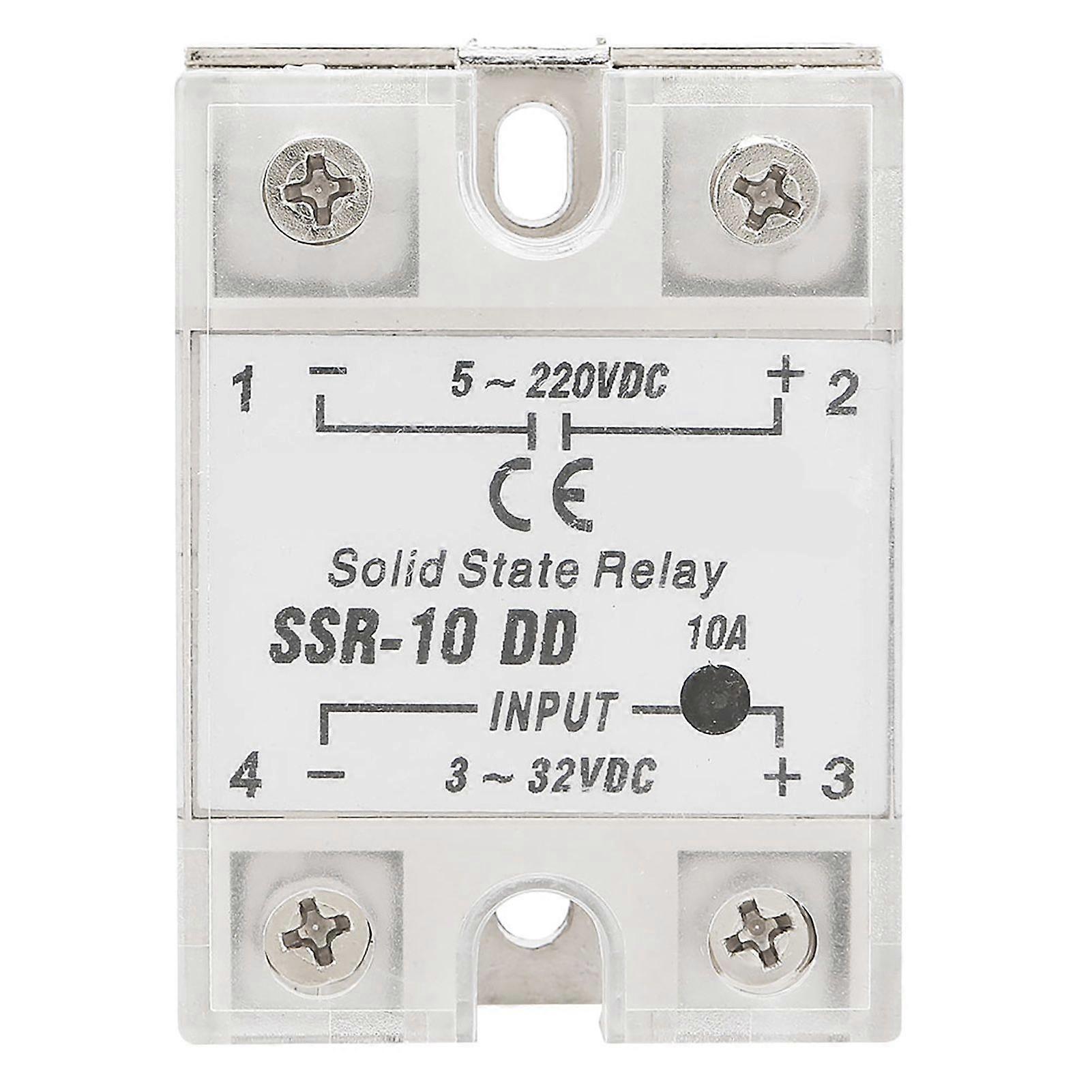 SSR-10 DD 10A 5-220VDC Solid State Relay For Industrial Automation Process