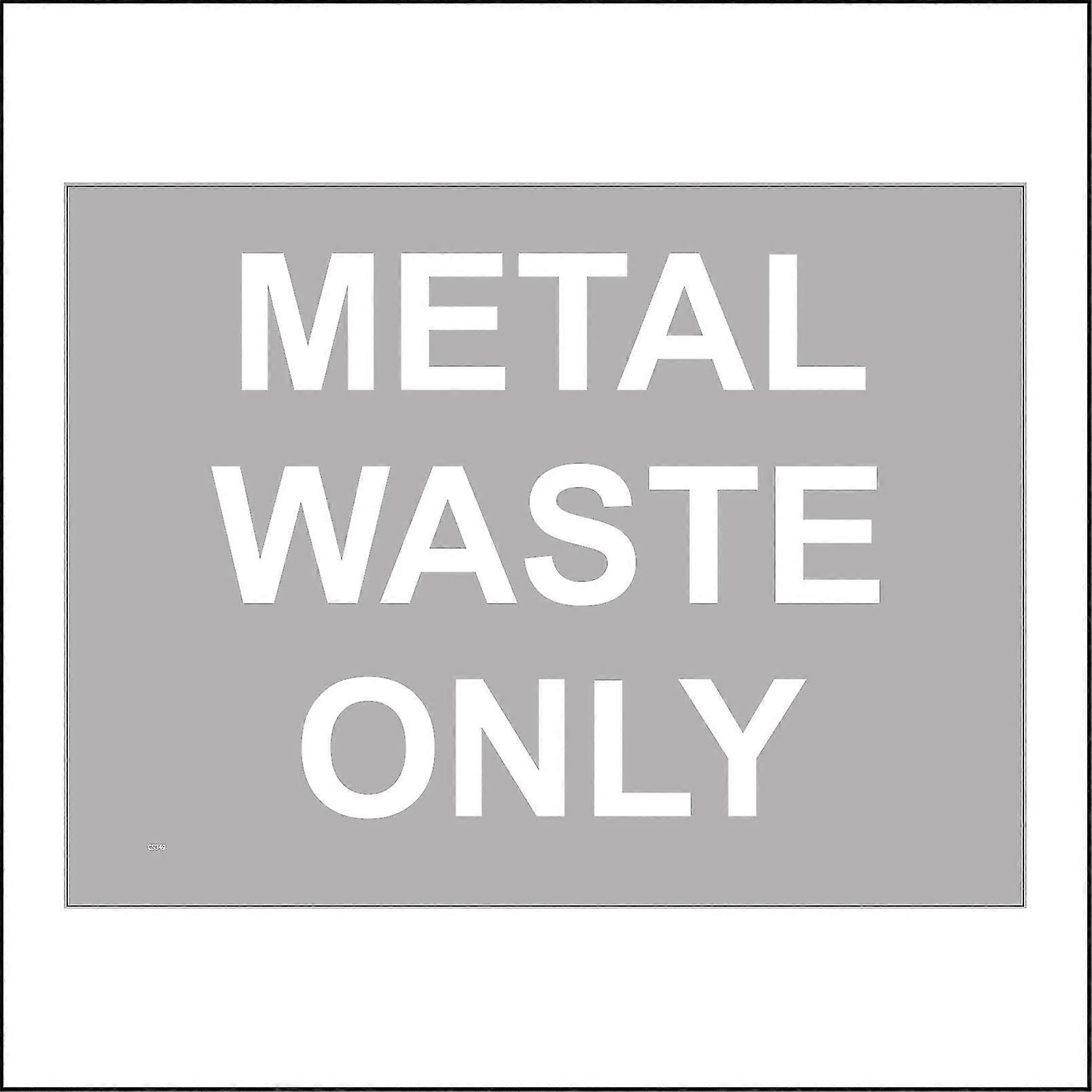 CS349 Značka len pre kovový odpad