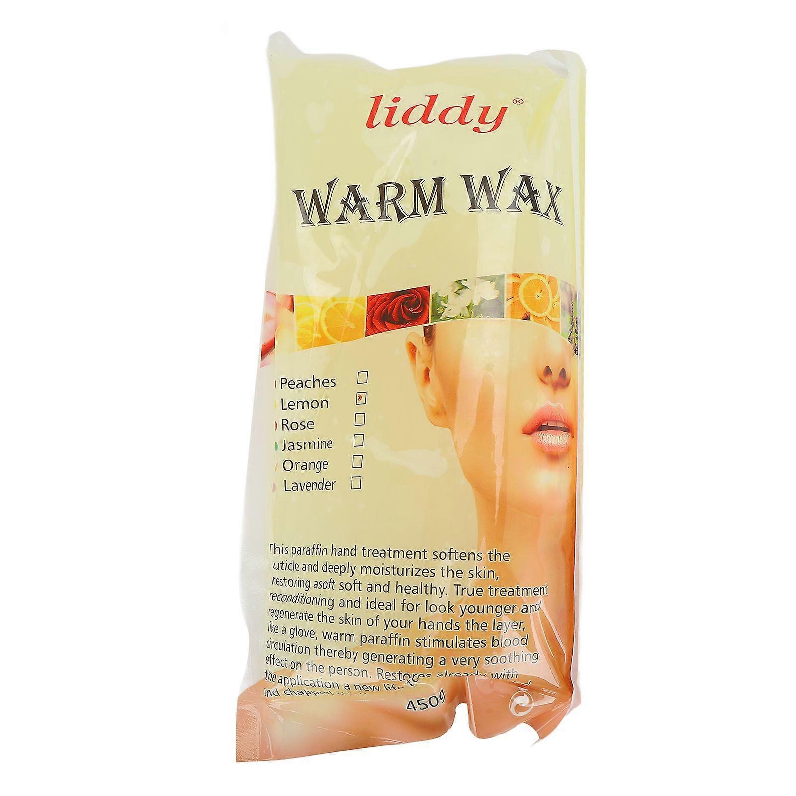 Paraffin Wax Machine Refills Paraffin Wax Block Nourishing Hand Feet for Home Beauty Salon 450gLemon