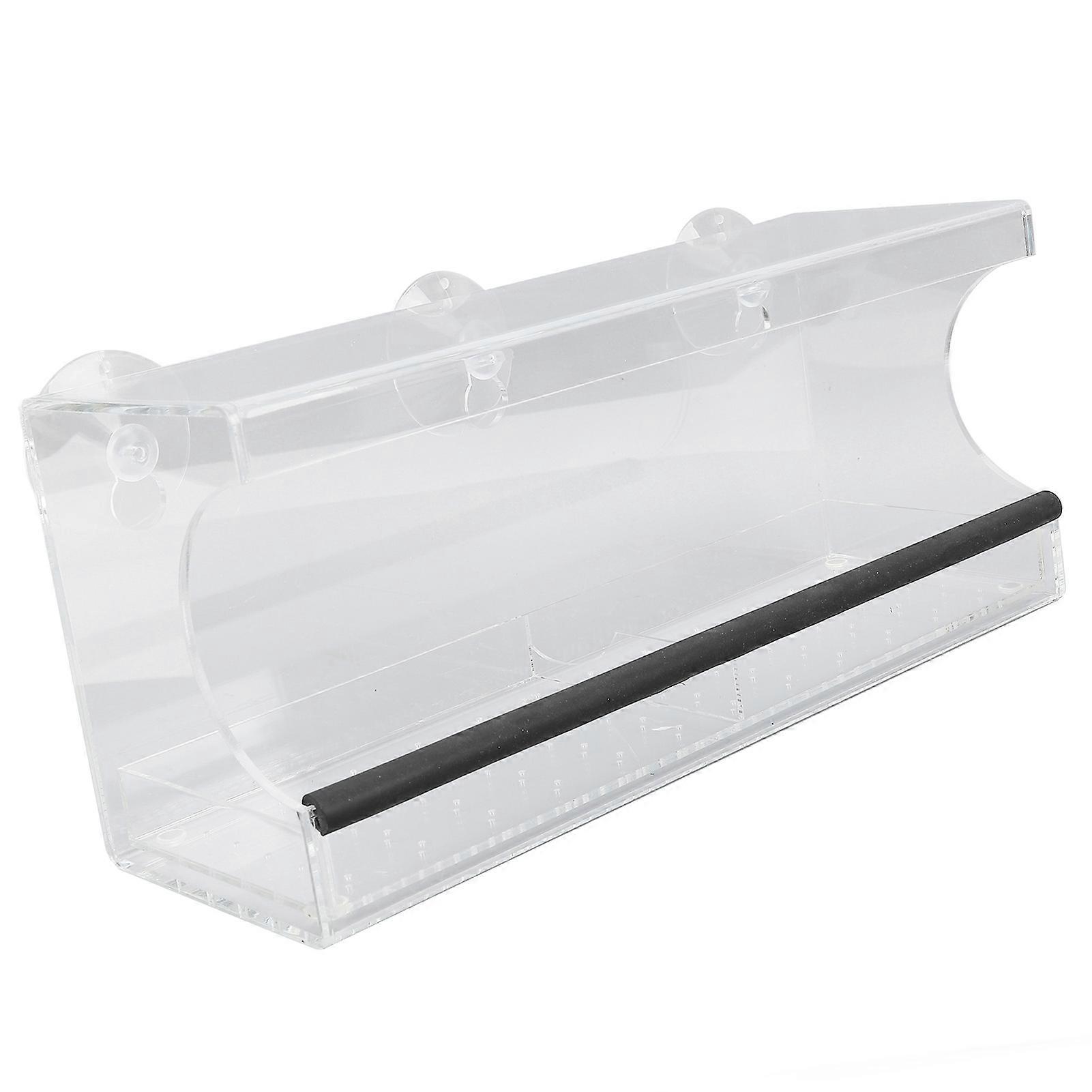 Transparent Plastic Window Bird Feeder with Suction Cups, Drop Proof