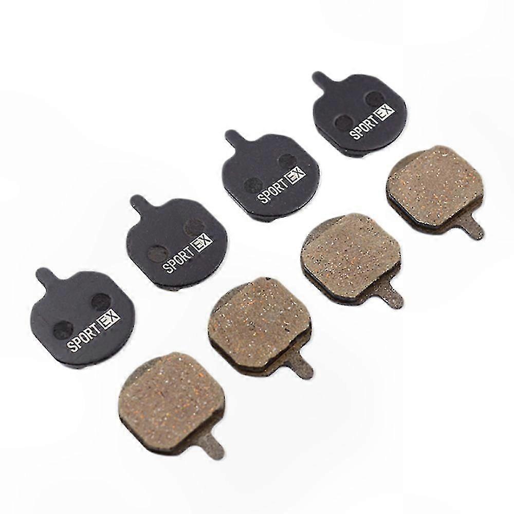 4 Pairs Resin Disc Brake Pads for Sport Class Bicycles, Compatible with Mx2 Mx3 Mx4 Sole Gx-c Jak-5 Calipers
