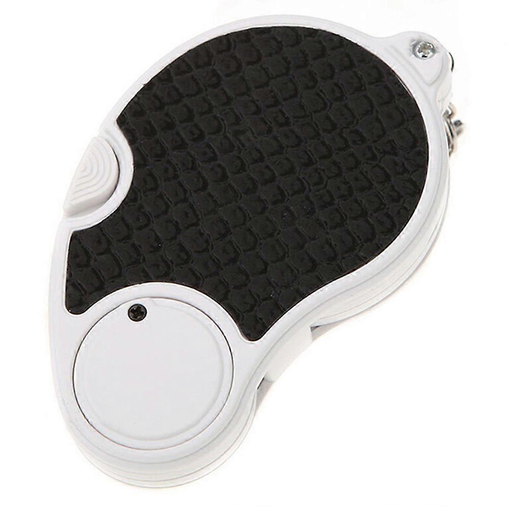 Mini Magnifier Key Chain Pendant Gift with Light Weight Rotating Design Black 1pc