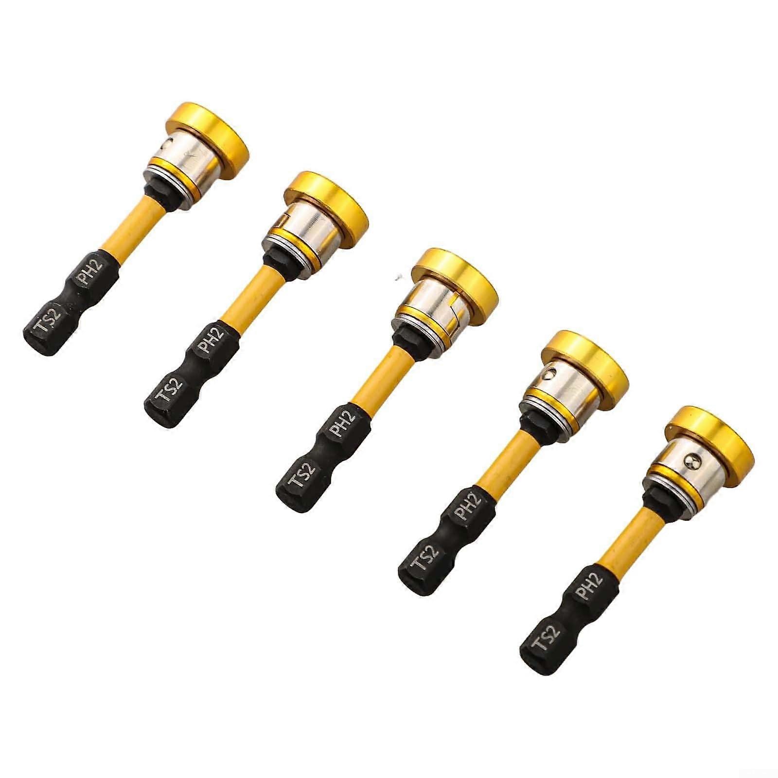 Magnetic Plasterboard Screwdriver Bits 5Piece Set Magnetic Tip For Drywall Drilling Compatible With Cordless Drills