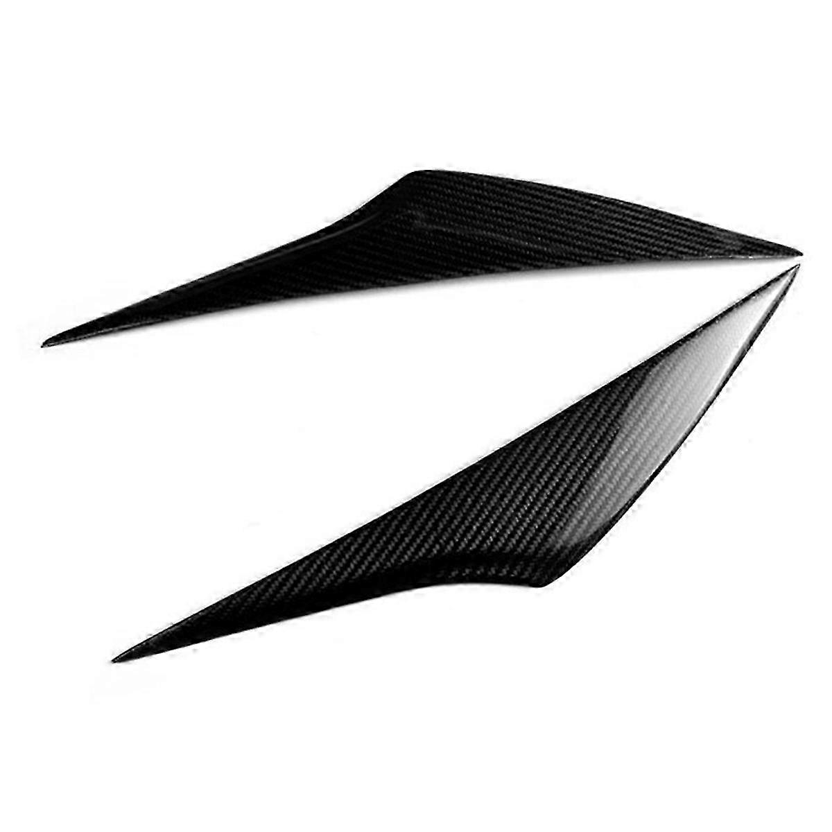 Front Headlight Carbon Fiber Eyebrow Trim for 2014-2016 Models