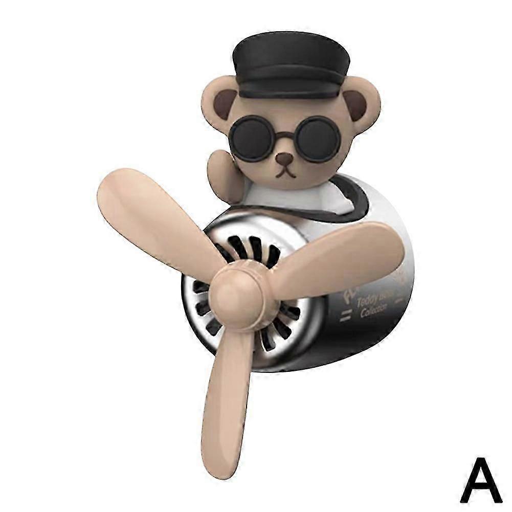 汽车香薰空气出风口可爱香薰装饰品螺旋桨旋转