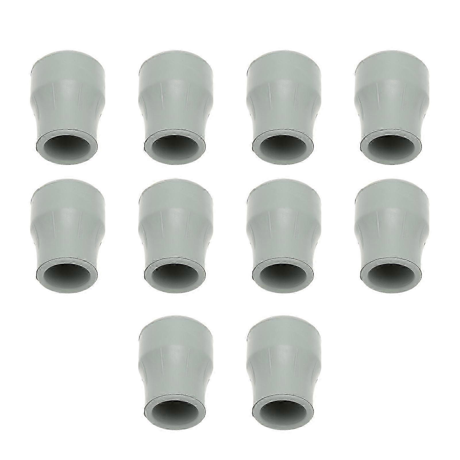 Rubber Crutch Tips Replacement 10pcs Non Slip Cane Tip Protector 22mm Inner Diameter