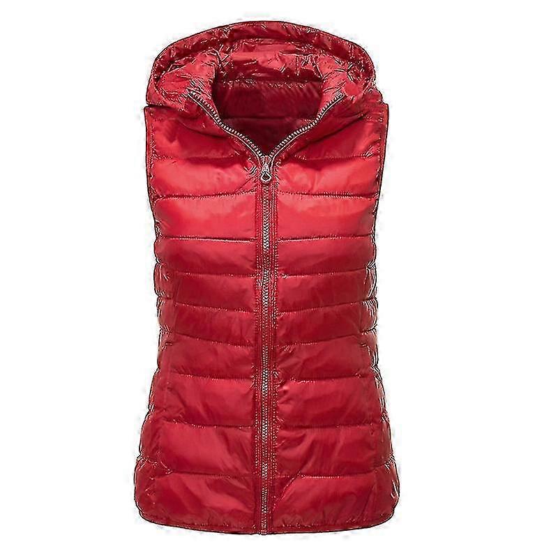 Women's Hooded Cotton Vest for Autumn & Winter - Warm, Large Size & Slim Cut Clothing