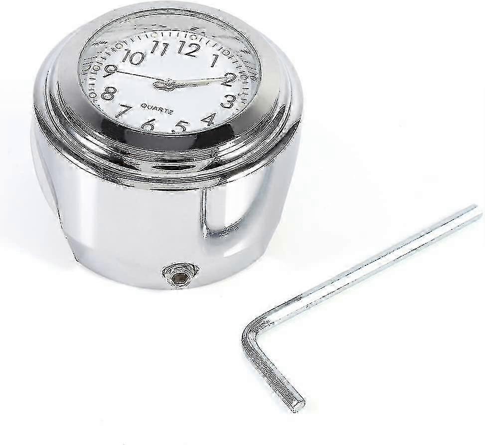 Motorcycle Handlebar Thermometer, 7/8" Water Resistant Temperature Dial Indicator