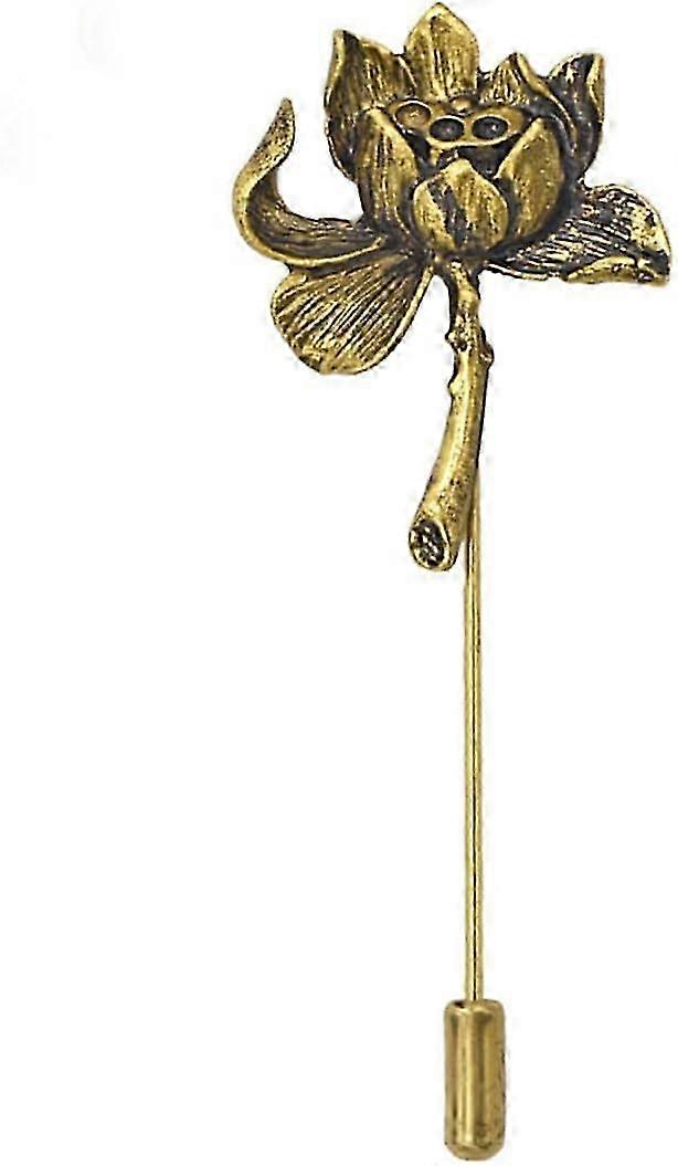 Women's Vintage Lotus Design Brooch, Elegant Enough to Adorn Both Everyday and Special Occasions 2025