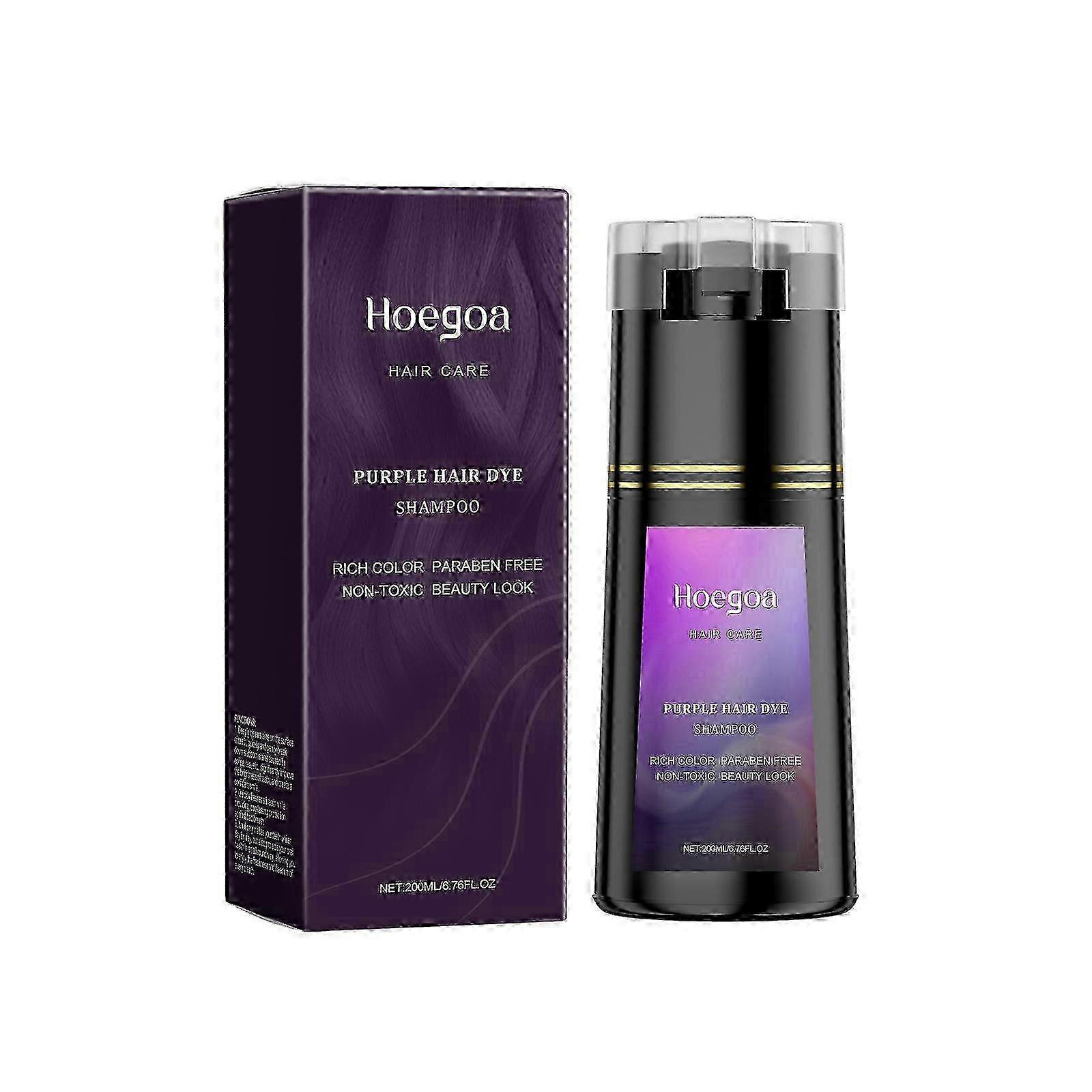 3-in-1 Instant Black Hair Dye Shampoo - Gray Coverage for All Hair Types | Ammonia-Free & Natural Ingredients | 10 Min Color Boost