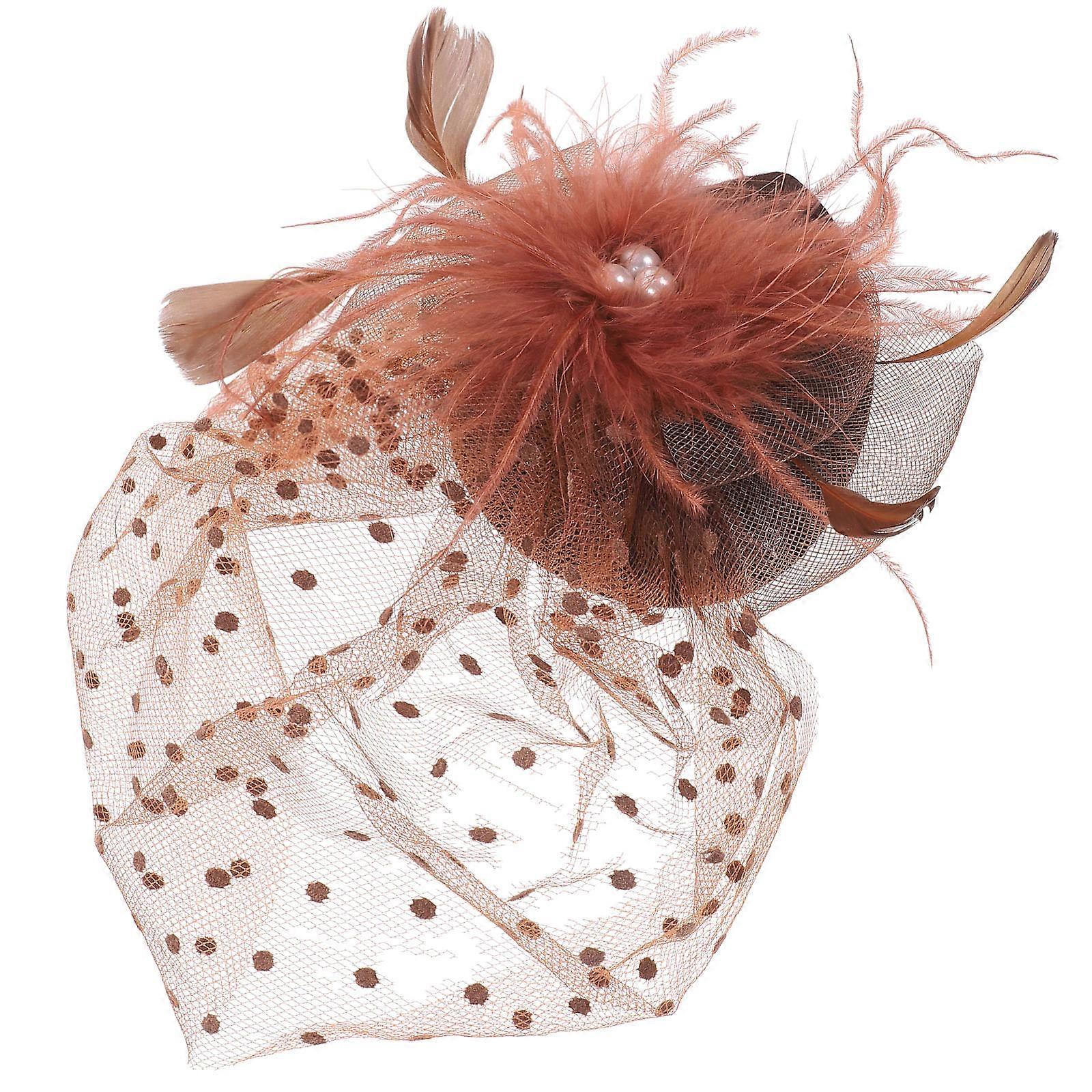 Fascinators for Women Tea Party Mesh Fascinator Hat for Decoration 4Pcs