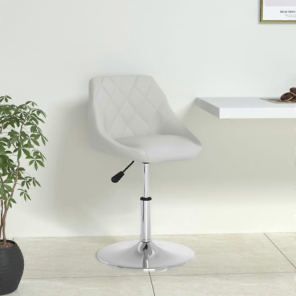 Dining Chair White Faux Leather
