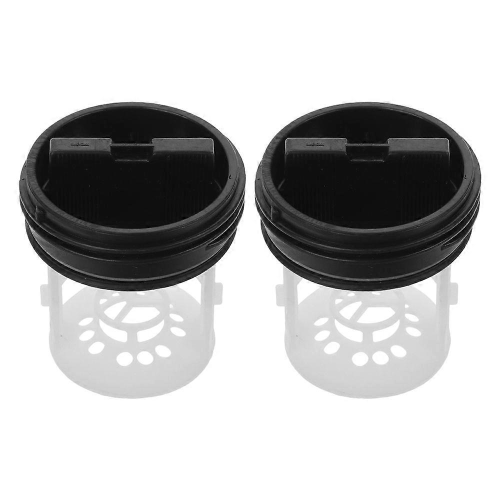 Drain Plug for Washer 2Pcs Black Plastic with Debris Protection Feature for Sink