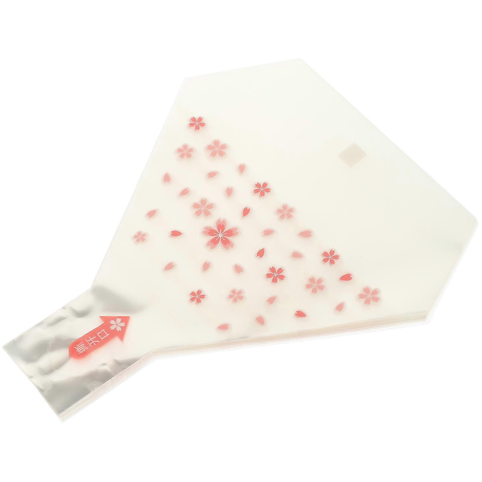 Onigiri Bags Wrapper Bags for Storage 100Pcs Pink
