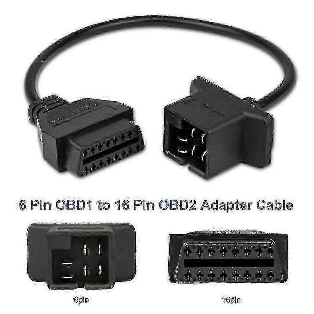 OBD to OBD2 6 Pin Check Engine Adapter Cable for Chrysler Jeep Dodge Edition 0923