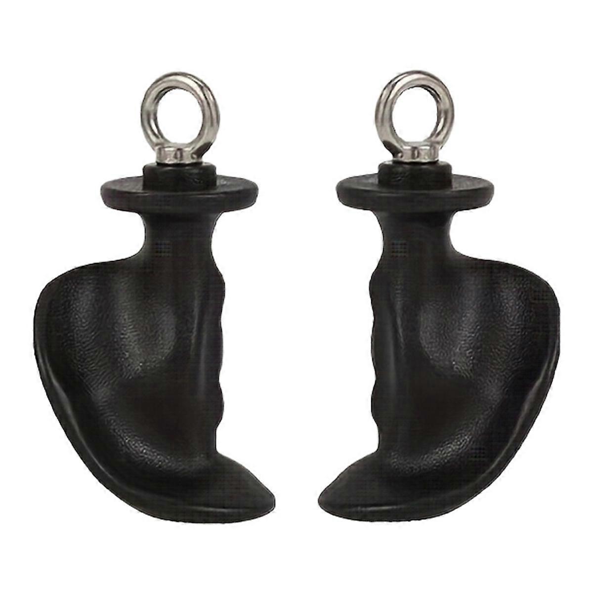 Fitness Lat Pull Down Bar PP Material Single Ring Pulley Cable Machine Attachments Gym Handle Wrist Workout Equipment