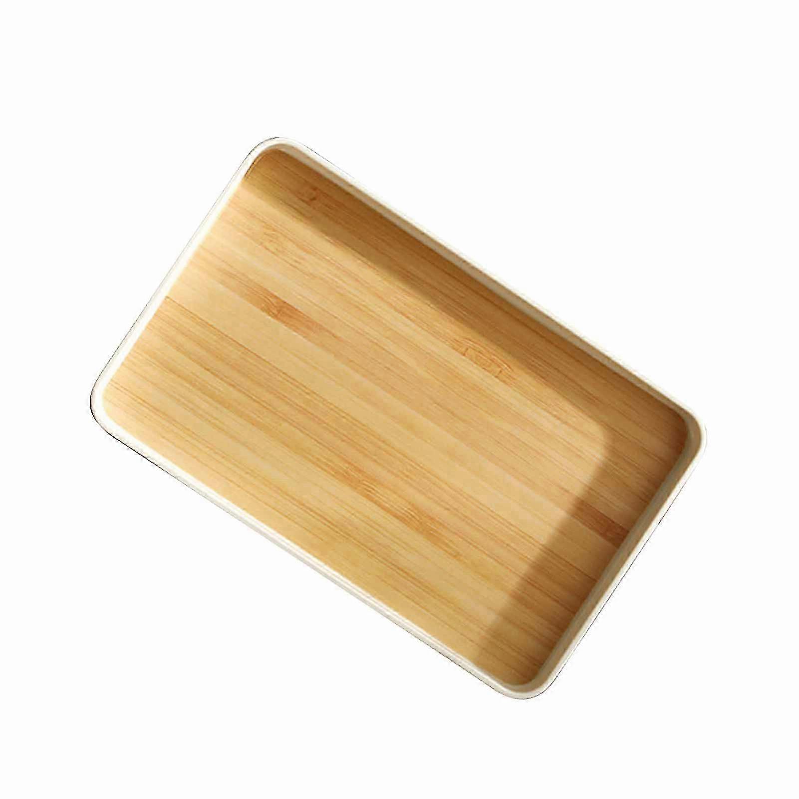 Rectangular Service Tray Simple Decorative Multi Functional Plastic Snack Fruit Plate for Home Living Room 2025