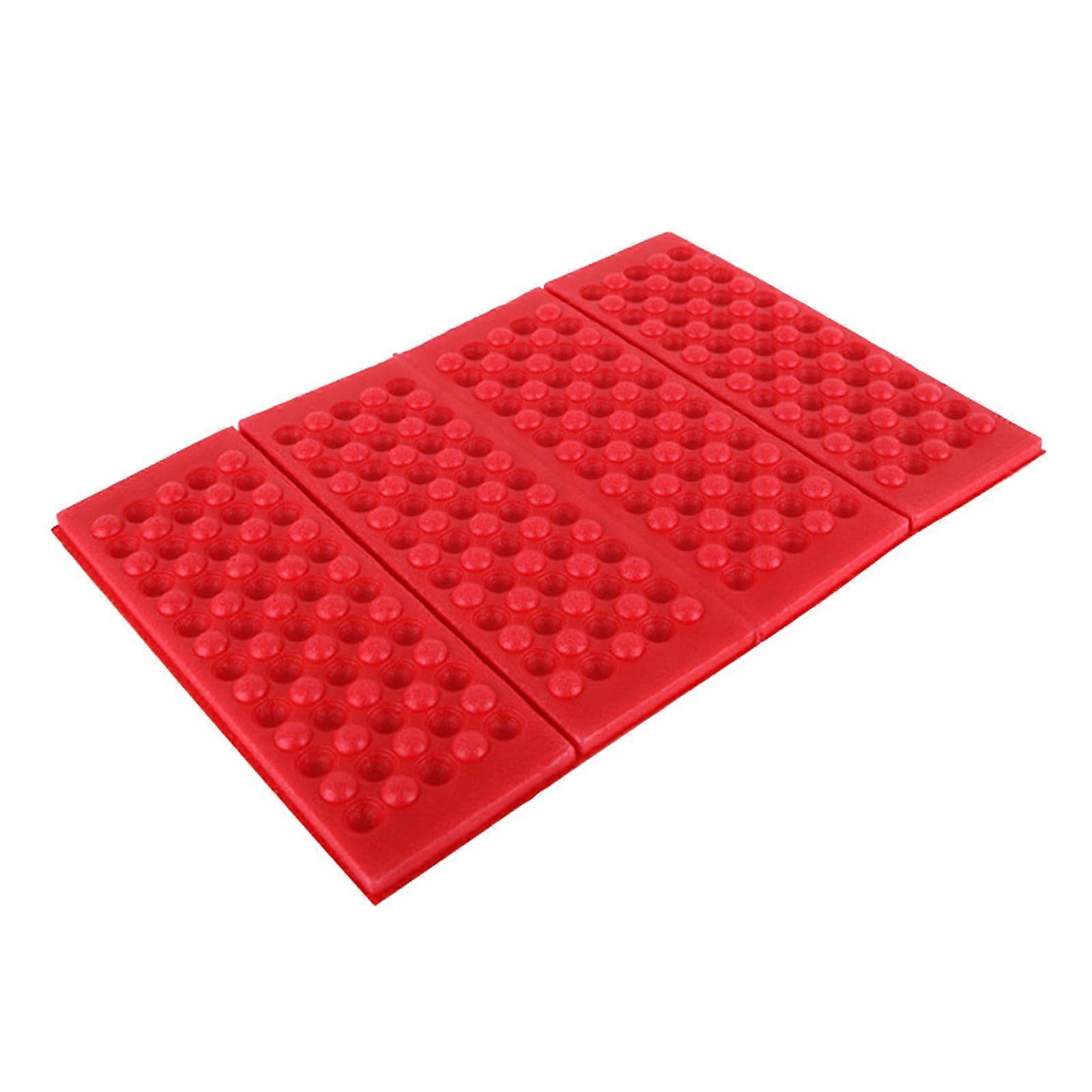 Portable Folding Outdoor Sit Mat Waterproof Sit Pad For Hiking And Camping Red Moistureproof Cushion