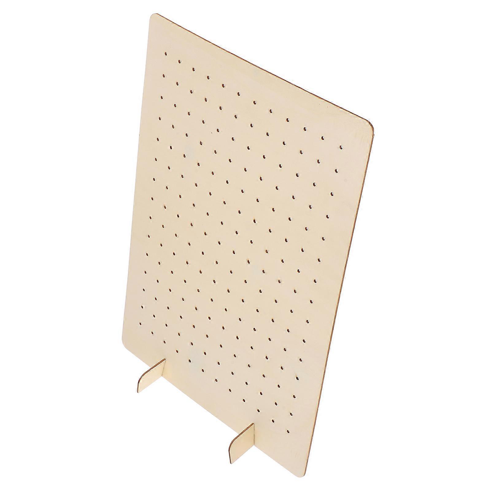 Wood Display Stand for Jewelry Holding and Organizing 5Pcs Set Beige
