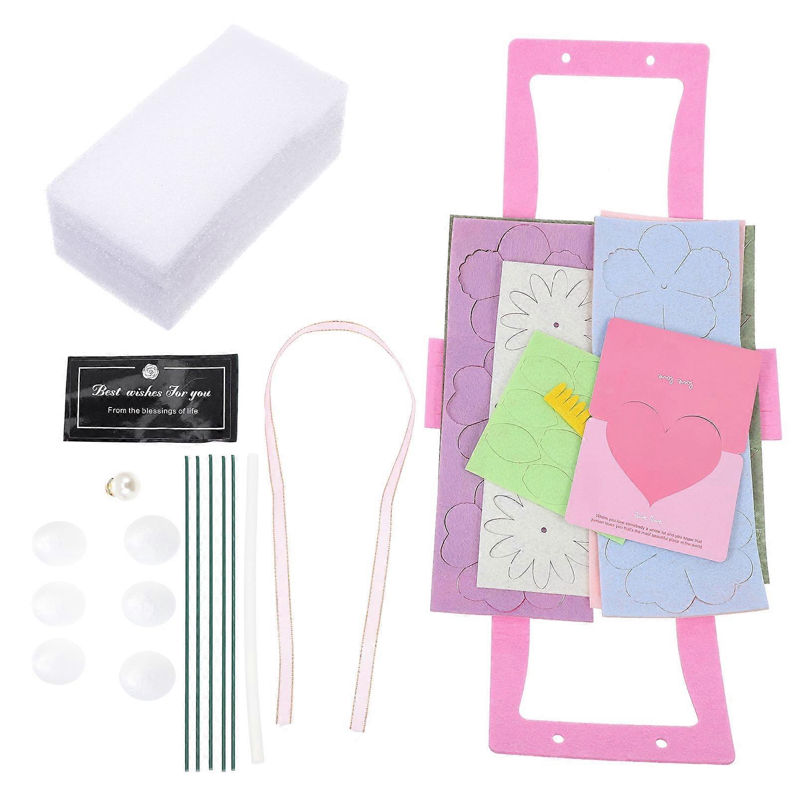 DIY Basket Craft for 2Sets Educational Handheld Flower Basket Toy